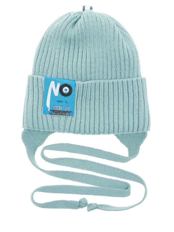 Шапка для мальчика Нельсон, Миалт серо-голубой, весна-осень - Шапки весна-осень