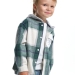 Рубашка для мальчиков Mini Maxi, модель 7988, цвет зеленый/клетка