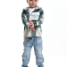 Рубашка для мальчиков Mini Maxi, модель 7988, цвет зеленый/клетка