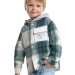 Рубашка для мальчиков Mini Maxi, модель 7988, цвет зеленый/клетка