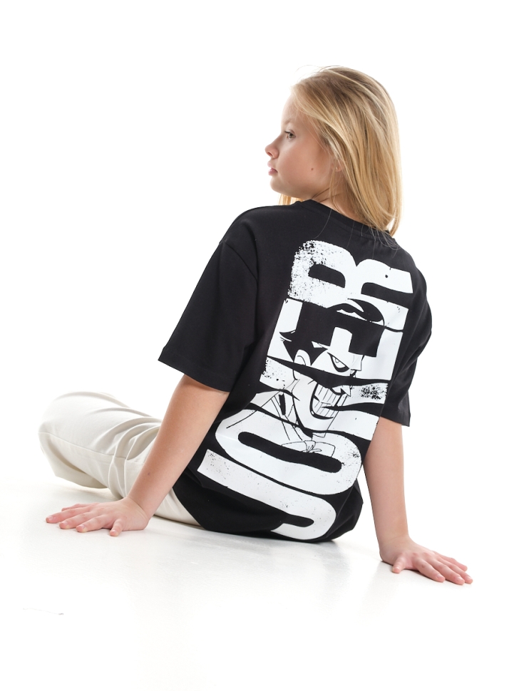 Футболка для девочек Mini Maxi, модель 9007, цвет черный - Футболки для девочек