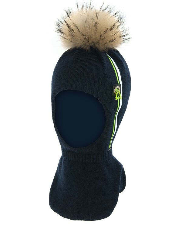 Шлем для мальчика Трасса, Миалт темно-синий, зима - Шлемы осень-зима