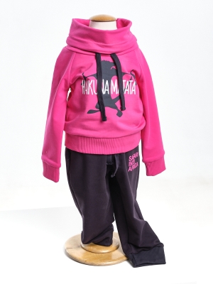 Спортивный костюм для девочек Mini Maxi, модель 6735, цвет малиновый