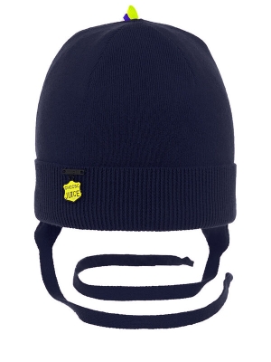 Шапка для мальчика Фиксик, Миалт темно-синий, весна-осень