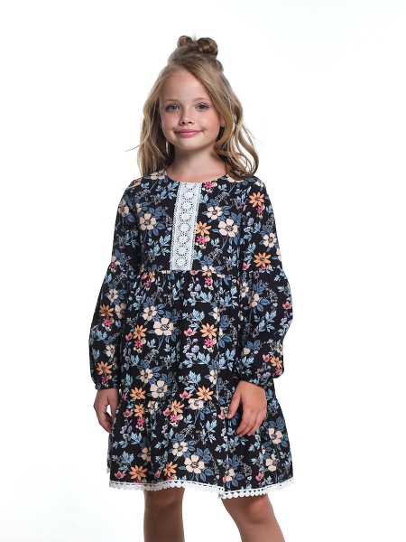 Платье для девочек Mini Maxi, модель 7683, цвет мультиколор - Платья для девочек с длинным рукавом