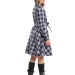 Платье для девочек Mini Maxi, модель 7774, цвет серый/синий/клетка