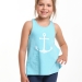 Майка-борцовка для девочек Mini Maxi, модель 1770, цвет бирюзовый