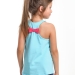 Майка-борцовка для девочек Mini Maxi, модель 1770, цвет бирюзовый