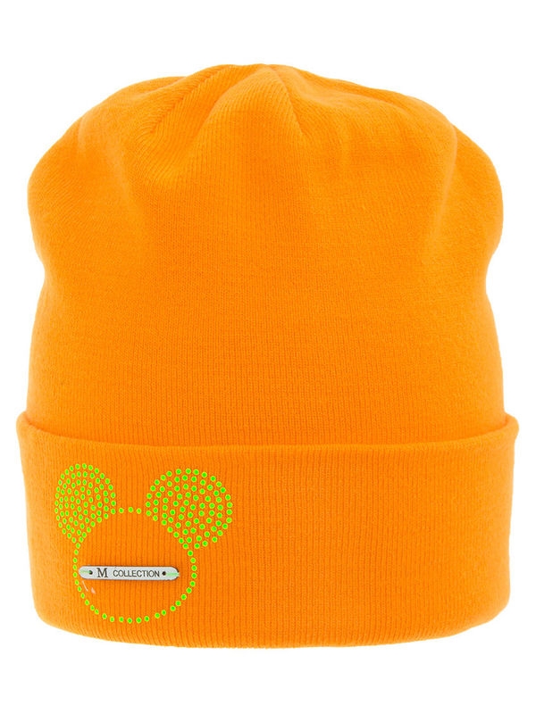 Шапка для девочки Пряник, Миалт оранжевый, весна-осень - Для девочек весна-осень