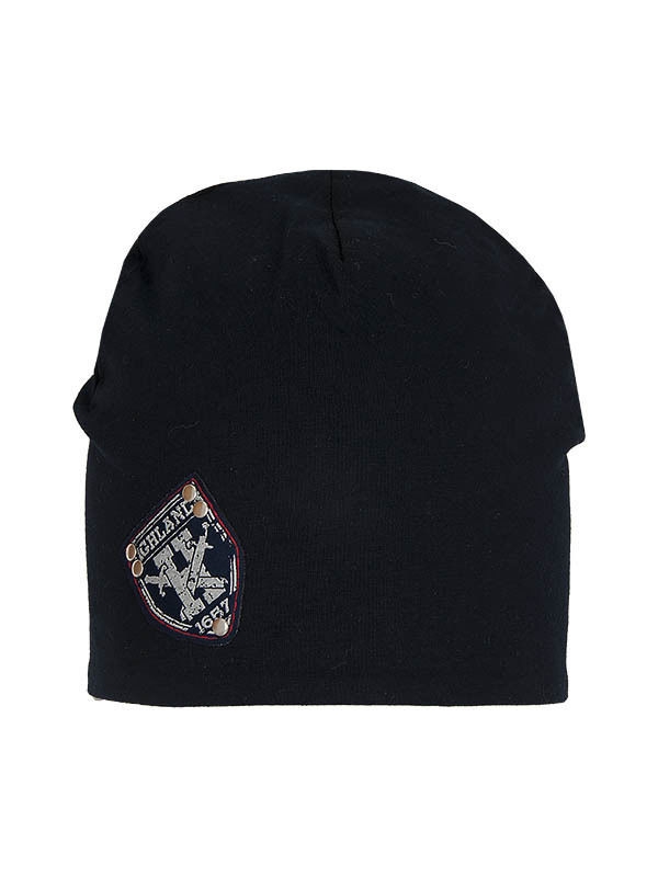 Шапка для мальчика Викинг, Миалт темно-синий, лето SLMM3 - Летние шапочки