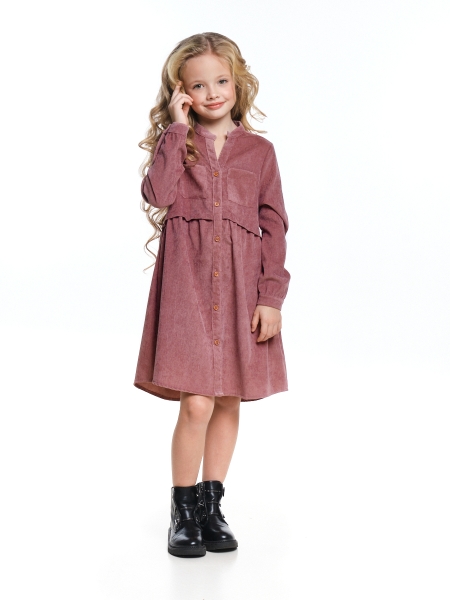 Платье для девочек Mini Maxi, модель 7338, цвет розовый - Платья для девочек с длинным рукавом