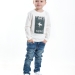 Лонгслив для мальчиков Mini Maxi, модель 0987, цвет белый