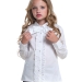 Блузка для девочек Mini Maxi, модель 7660, цвет белый