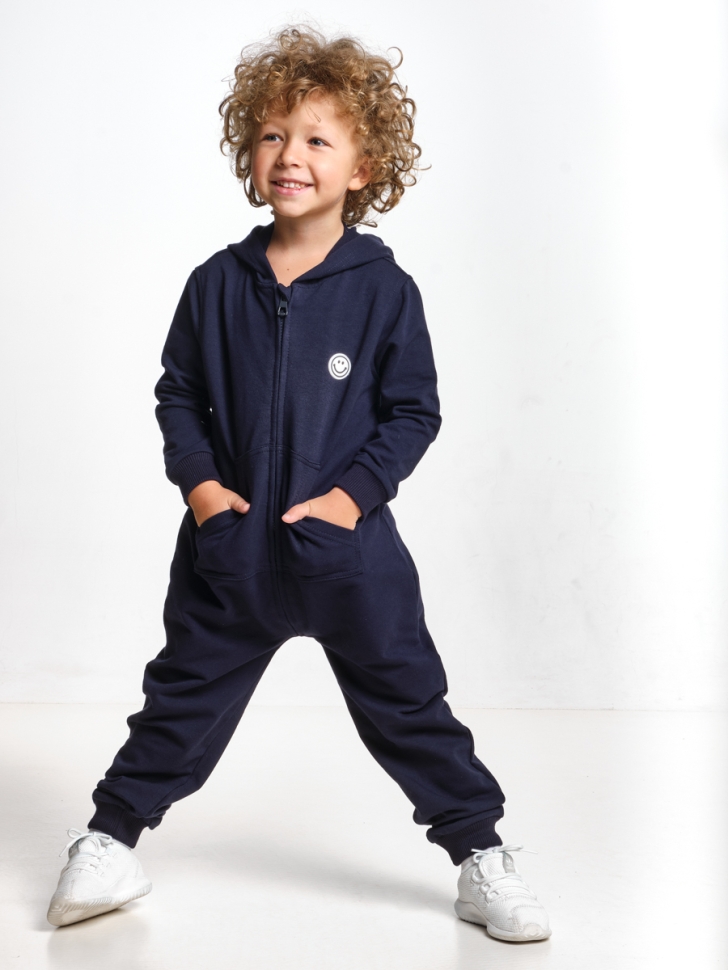 Комбинезон для мальчиков Mini Maxi, модель 7038, цвет темно-синий - Комбинезоны спортивные