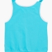 Футболка-топ для девочек Mini Maxi, модель 0359, цвет голубой/белый