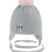 Шапка для девочки Плюшка, Миалт серый, зима