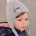 Шапка для девочки Плюшка, Миалт серый, зима