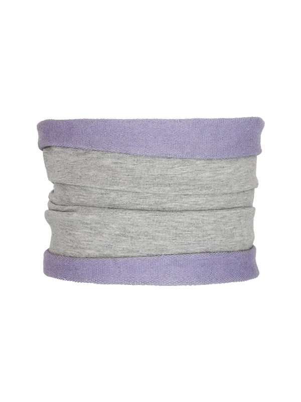 Шарф-труба Баловница, Mialt серый/меланж/сиреневый, весна-осень-лето - Шарф-снуд