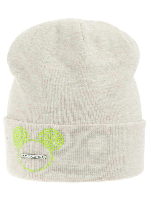 Шапка для девочки Пряник, Миалт светло-бежевый, весна-осень - Для девочек весна-осень