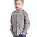 Рубашка для мальчиков Mini Maxi, модель 0498, цвет серый