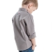 Рубашка для мальчиков Mini Maxi, модель 0498, цвет серый