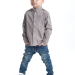 Рубашка для мальчиков Mini Maxi, модель 0498, цвет серый
