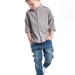 Рубашка для мальчиков Mini Maxi, модель 0498, цвет серый