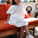 Платье для девочки хлопок БУШОН ST64, цвет белый