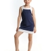 Сарафан для девочек Mini Maxi, модель 082, цвет синий/белый