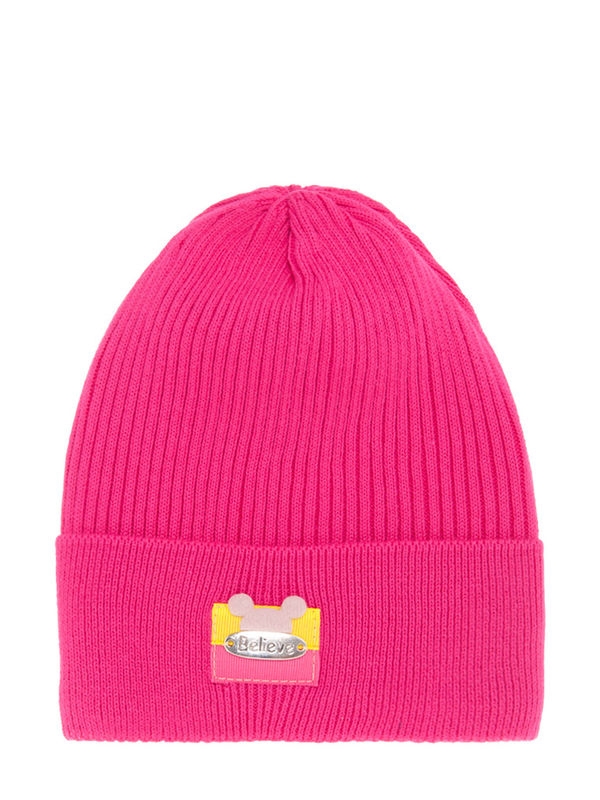 Шапка для девочки Слойка, Миалт фуксия, весна-осень - Для девочек весна-осень