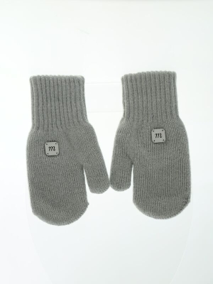 Шапка для девочки Варежки Микаэль, Миалт серый, зима