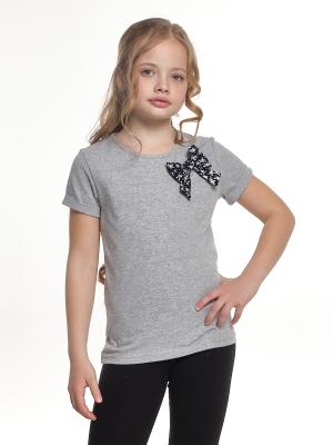 Футболка для девочек Mini Maxi, модель 0611, цвет серый