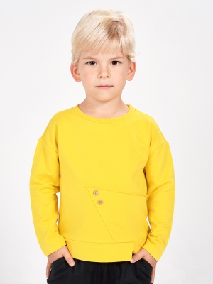 Свитшот для мальчиков Mini Maxi, модель 2525, цвет горчичный