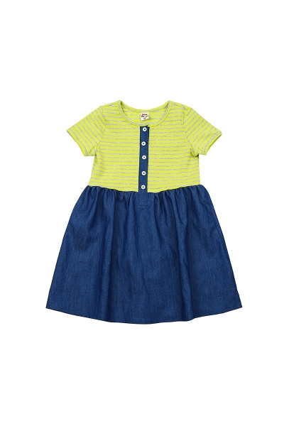 Платье для девочек Mini Maxi, модель 2765, цвет салатовый - Платья для девочек с коротким рукавом