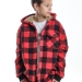 Куртка для мальчиков Mini Maxi, модель 7856, цвет красный/черный/клетка