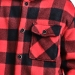 Куртка для мальчиков Mini Maxi, модель 7856, цвет красный/черный/клетка