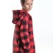 Толстовка для мальчиков Mini Maxi, модель 7856, цвет красный/черный/клетка