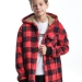 Толстовка для мальчиков Mini Maxi, модель 7856, цвет красный/черный/клетка
