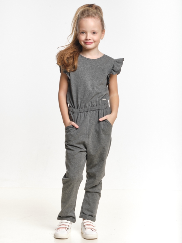 Комбинезон для девочек Mini Maxi, модель 7005, цвет графит - Комбинезоны / лето