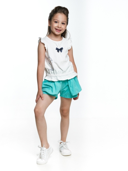 Комплект одежды для девочек Mini Maxi, модель 4347/4348, цвет бирюзовый - Комплекты летние