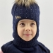 Шлем для девочки Кассандра, Миалт темно-синий, зима