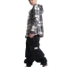 Толстовка для мальчиков Mini Maxi, модель 8028, цвет графит/белый/клетка