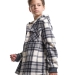 Толстовка для мальчиков Mini Maxi, модель 8028, цвет графит/белый/клетка