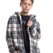 Толстовка для мальчиков Mini Maxi, модель 8028, цвет графит/белый/клетка