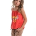 Футболка-топ для девочек Mini Maxi, модель 0061, цвет красный