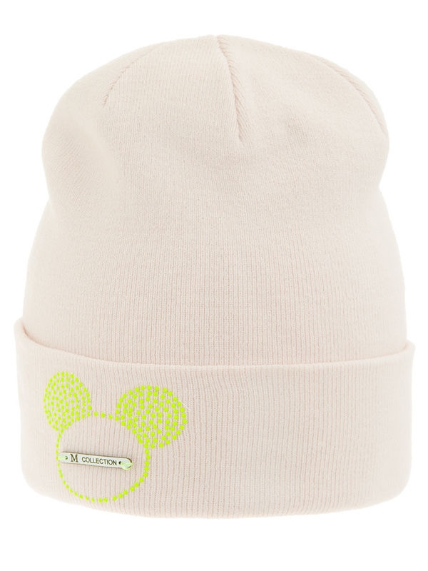Шапка для девочки Пряник, Миалт светло-пудровый, весна-осень - Для девочек весна-осень