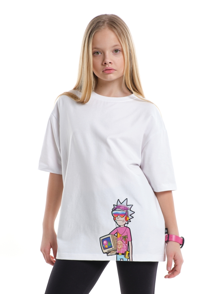 Футболка для девочек Mini Maxi, модель 9001, цвет белый - Футболки для девочек