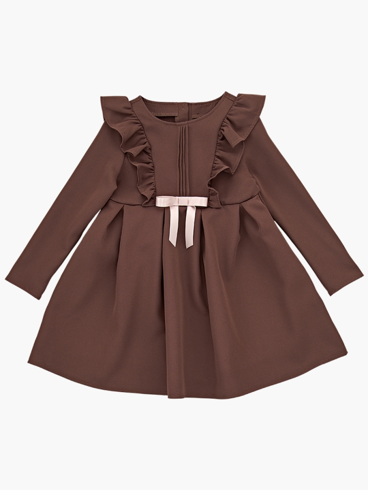 Платье для девочек Mini Maxi, модель 7401, цвет коричневый - Платья коктельные / вечерние