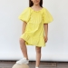Платье для девочки хлопок БУШОН ST64, цвет желтый