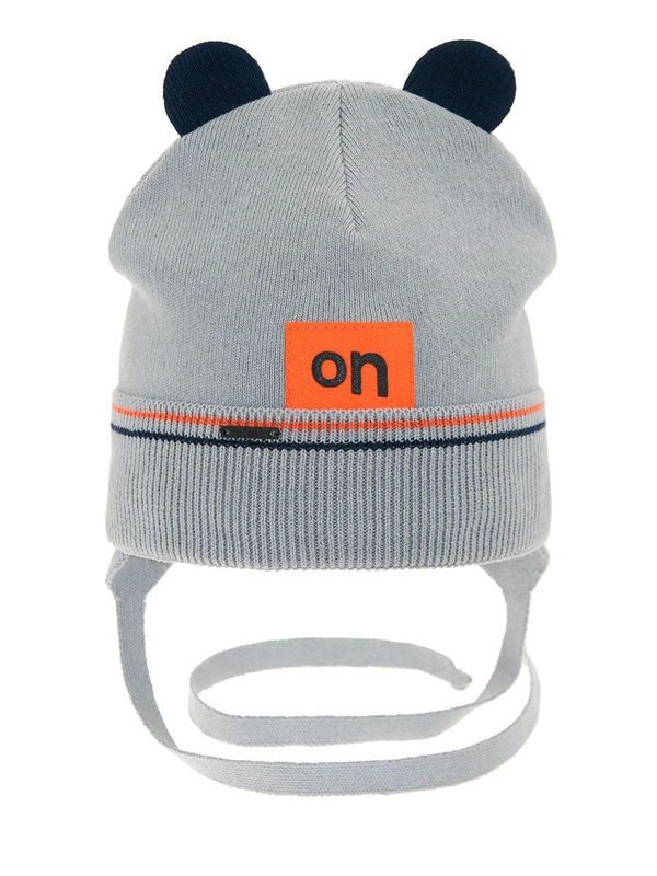 Шапка для мальчика Пух, Миалт серый - Шапки весна-осень